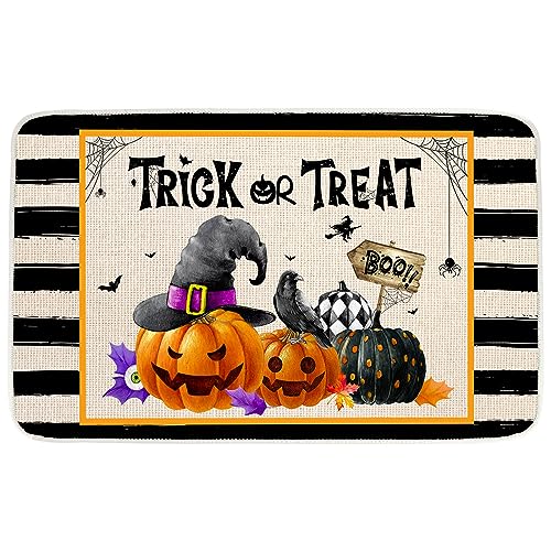 Clearance! EQWLJWE Halloween Pumpkin Doormat Waterproof Large