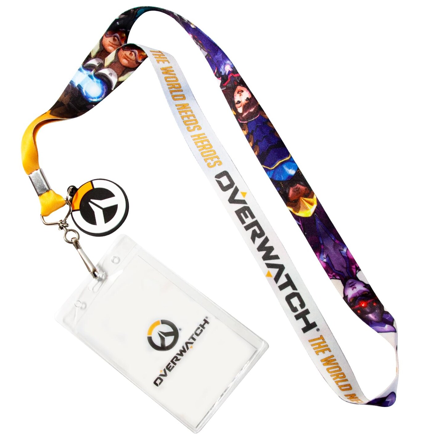 OFFICIAL Overwatch Lanyard | Feat. D. Va &#x26; More | Includes ID Holder &#x26; Logo Coin