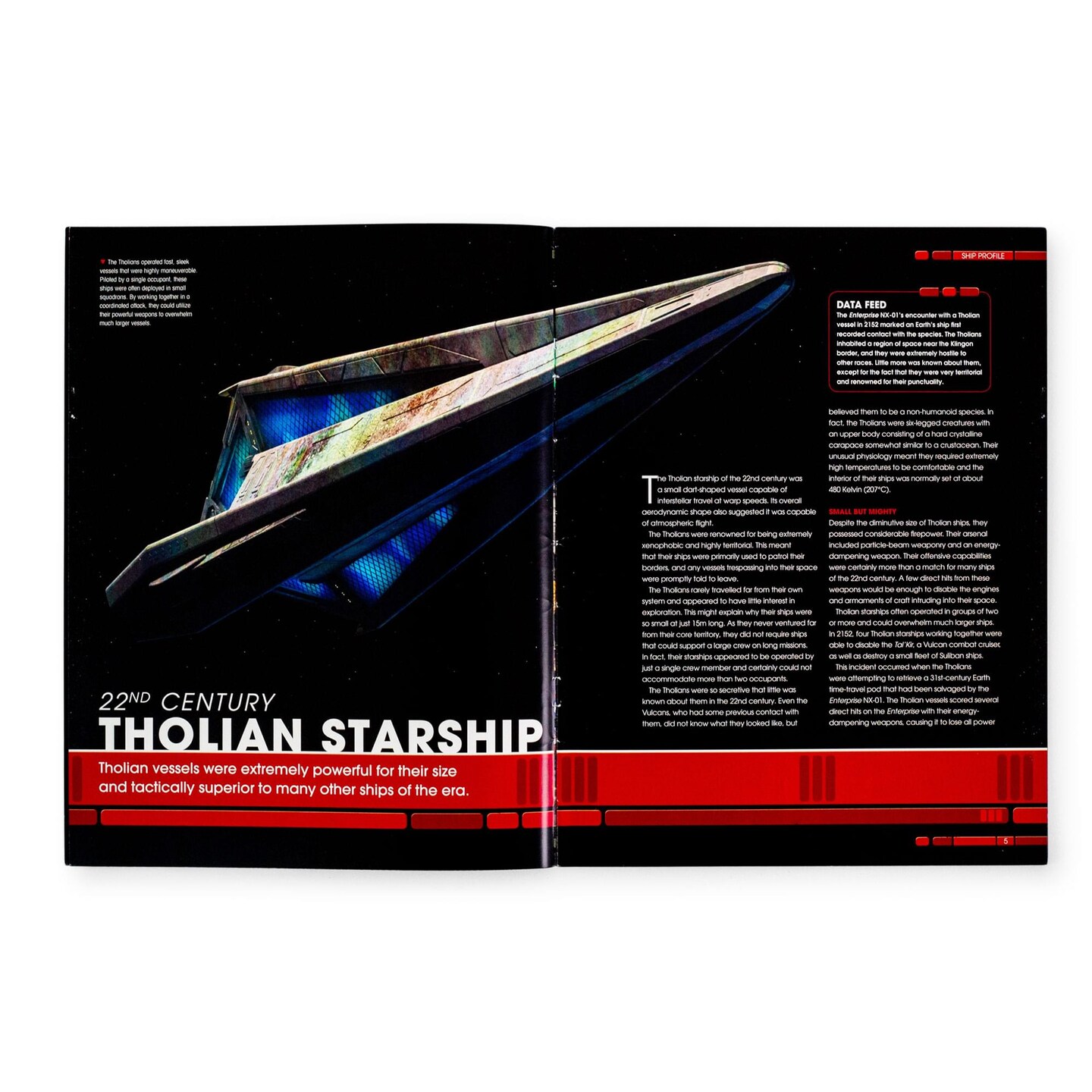 Eaglemoss Star Trek Starships Tholian Webspinner Magazine