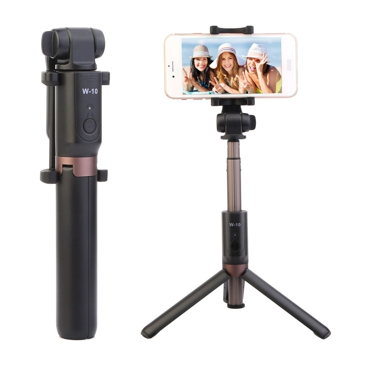 Wireless Selfie Stick Extendable Phone Camera Stick Tripod With Detachable Rechargeable Remote Shutter
