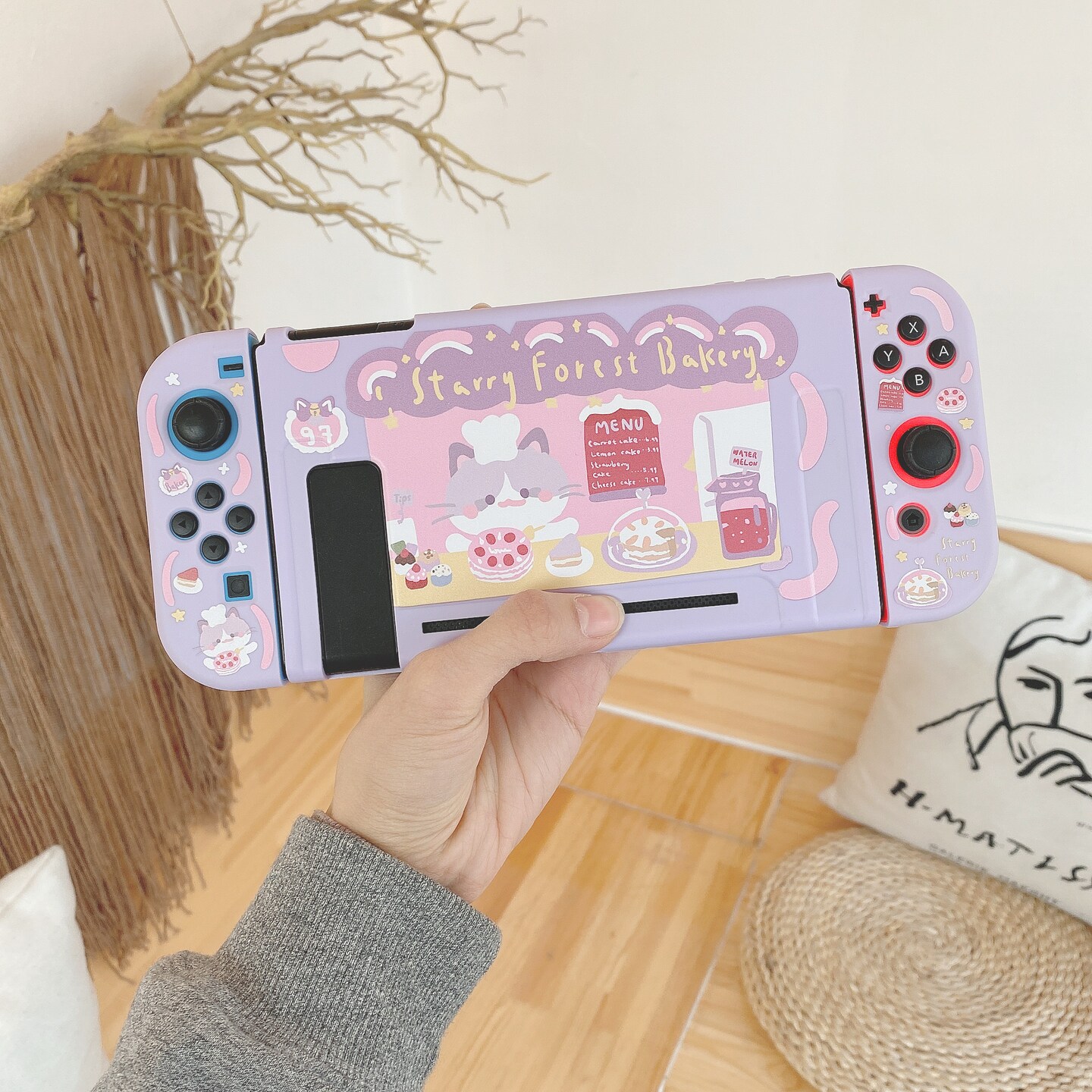 Starry Forest Cat Bakery Case for Nintendo Switch, Switch
