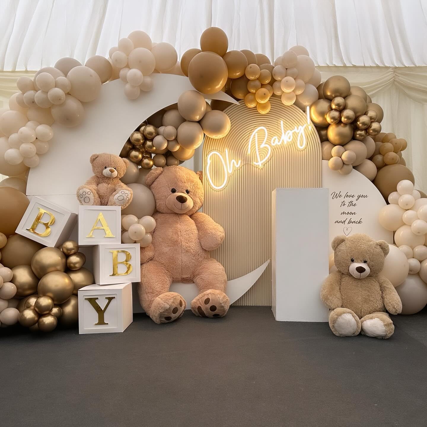 White Sand Gold Balloon Garland Arch Kit - 121Pcs White Nude Balloons With Metallic Chrome Gold Latex Balloons for Boho Wedding Baby Bridal Shower Birthday Decorations Backdrop (White Gold)