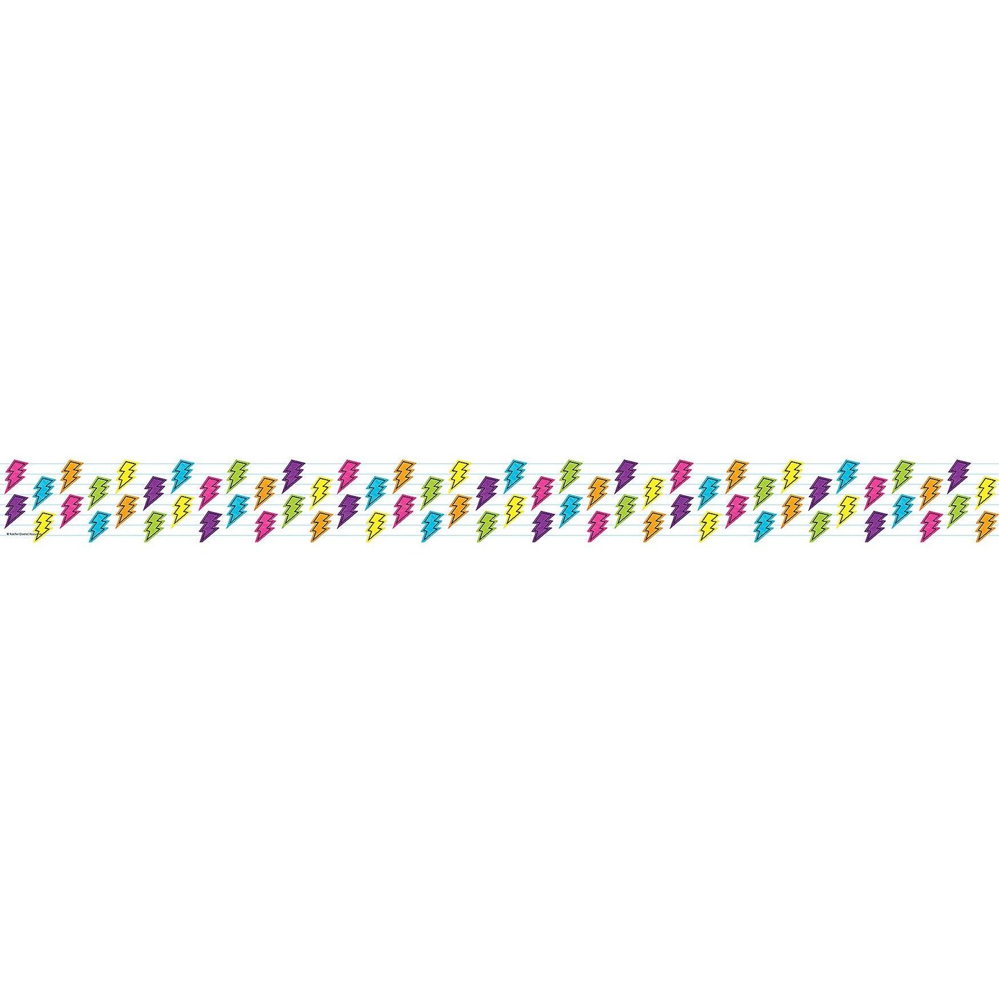 Brights 4Ever Lightning Bolts Straight Border Trim, 35 Feet Per Pack, 6 Packs