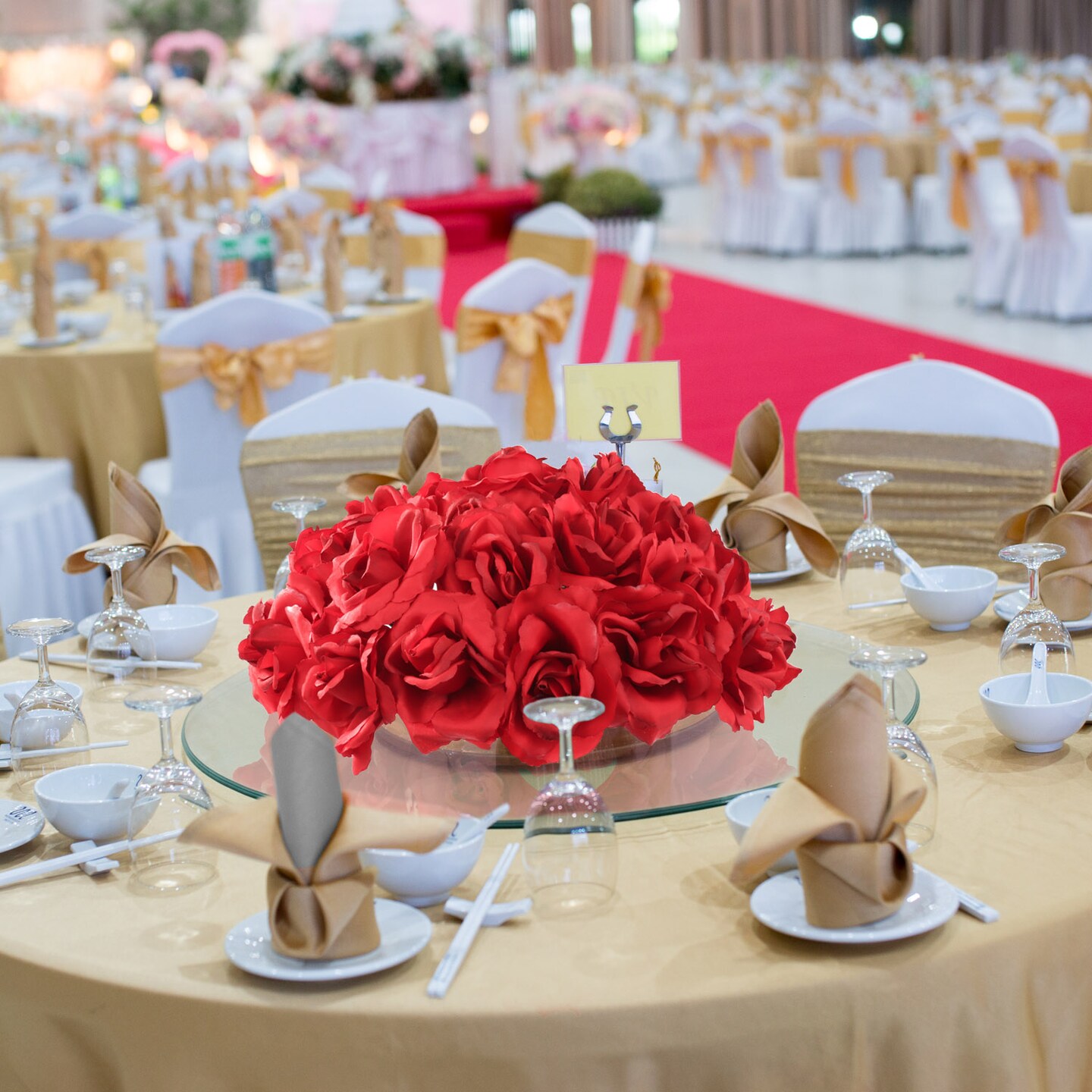 100-Pack: Dark Red Silk Rose Picks, 8" Stems, 3" Wide by Floral Home®