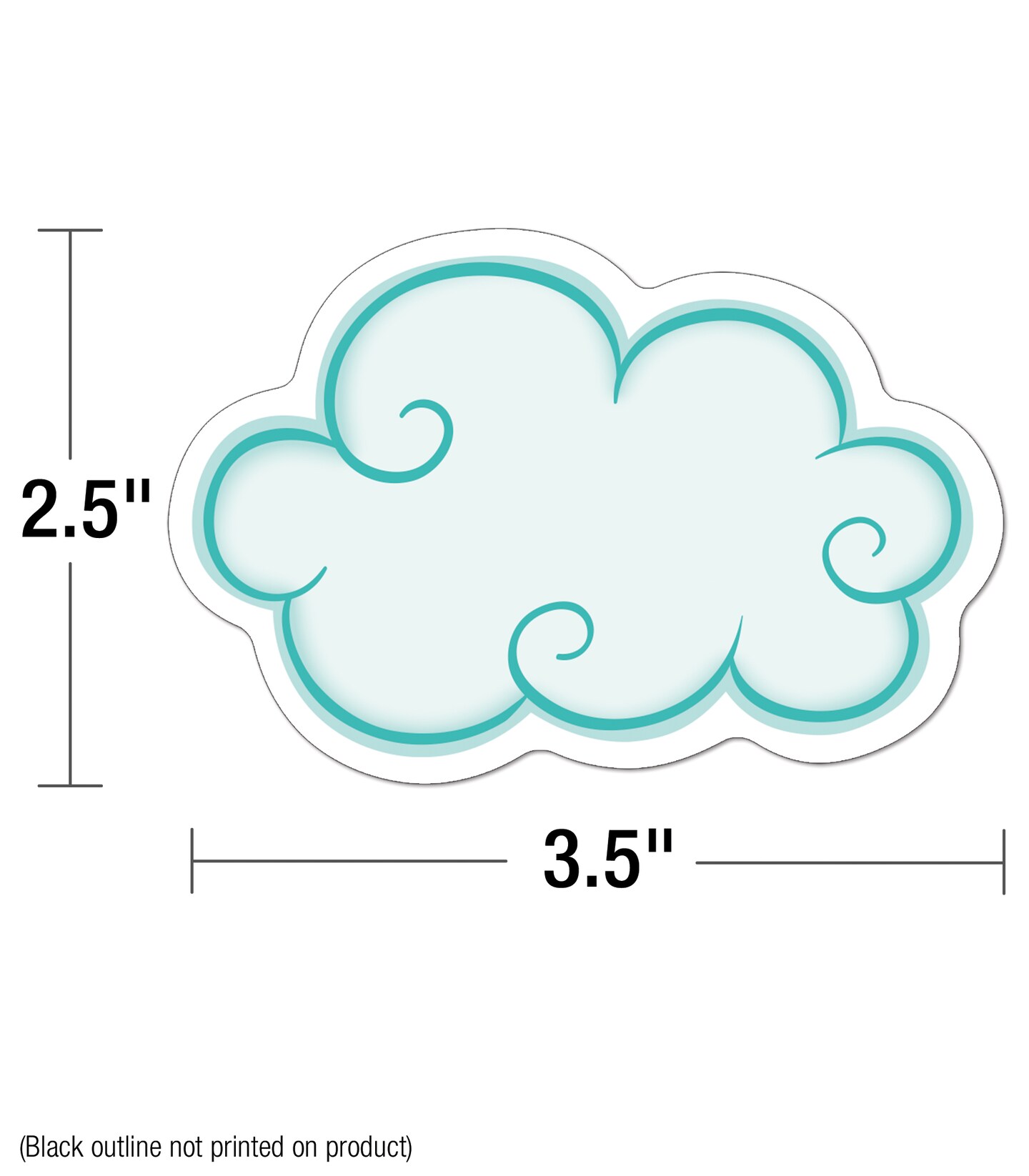 Carson Dellosa 36 Mini Clouds Cutouts, Colorful Cloud Cutouts for Classroom, Mini Cloud Shaped Cutouts for Bulletin Board, Cork Board, White Board, Nursery, Baby Shower, Party, and Classroom D&#xE9;cor