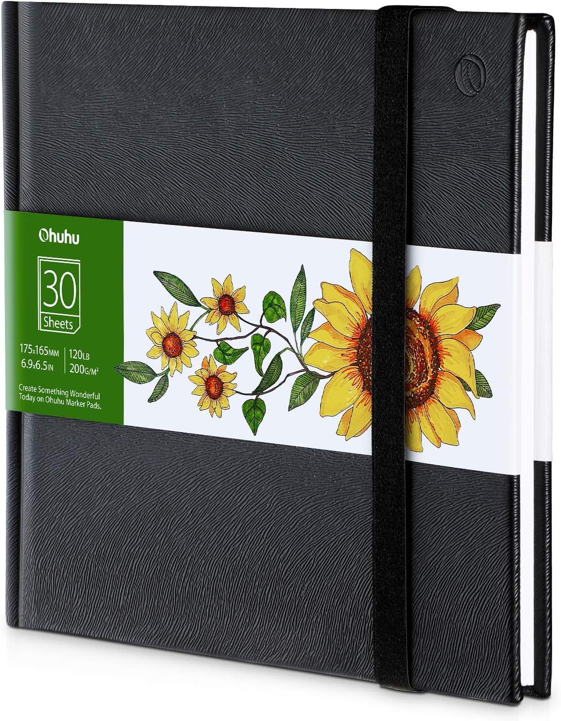 Hardcover Square Sketch Book, 120lb/200GSM Sketchbook Thick