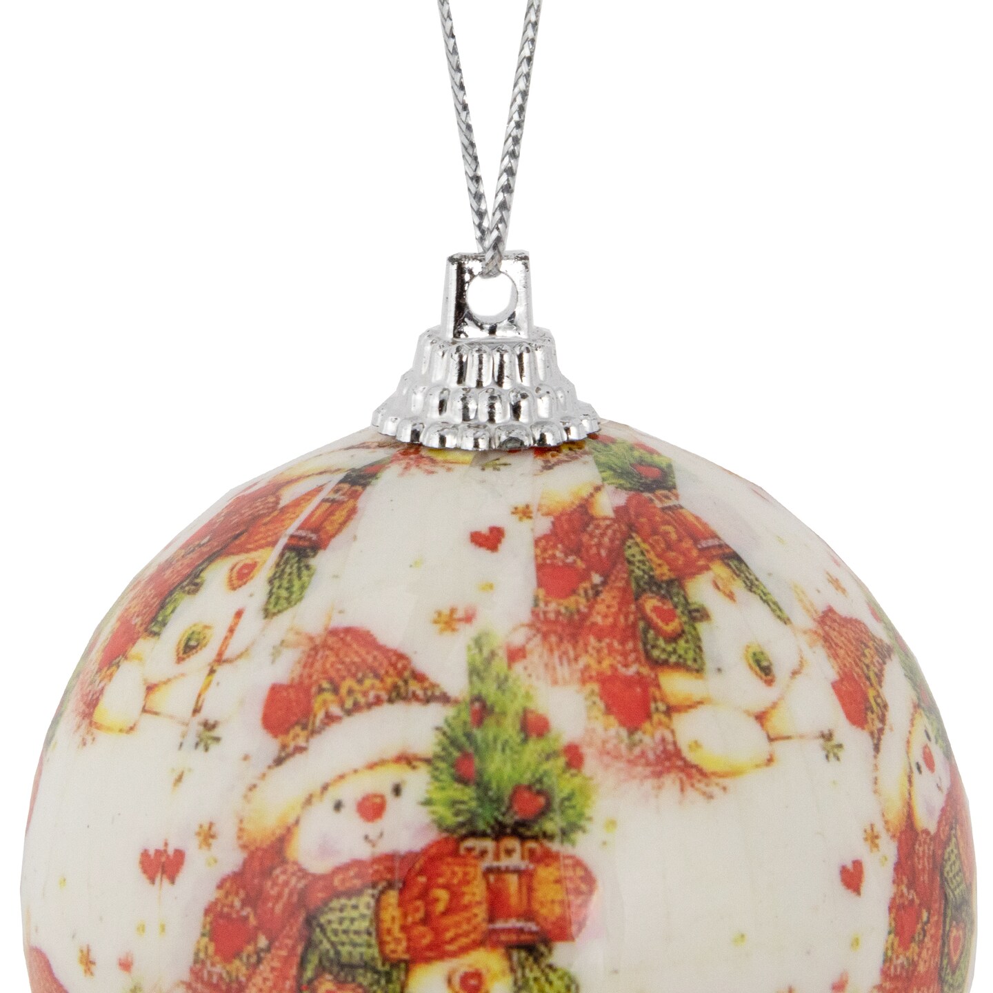 Northlight Decoupage Forest Snowmen Christmas Ball Ornaments - 2.25&#x22; (60mm) - 14ct