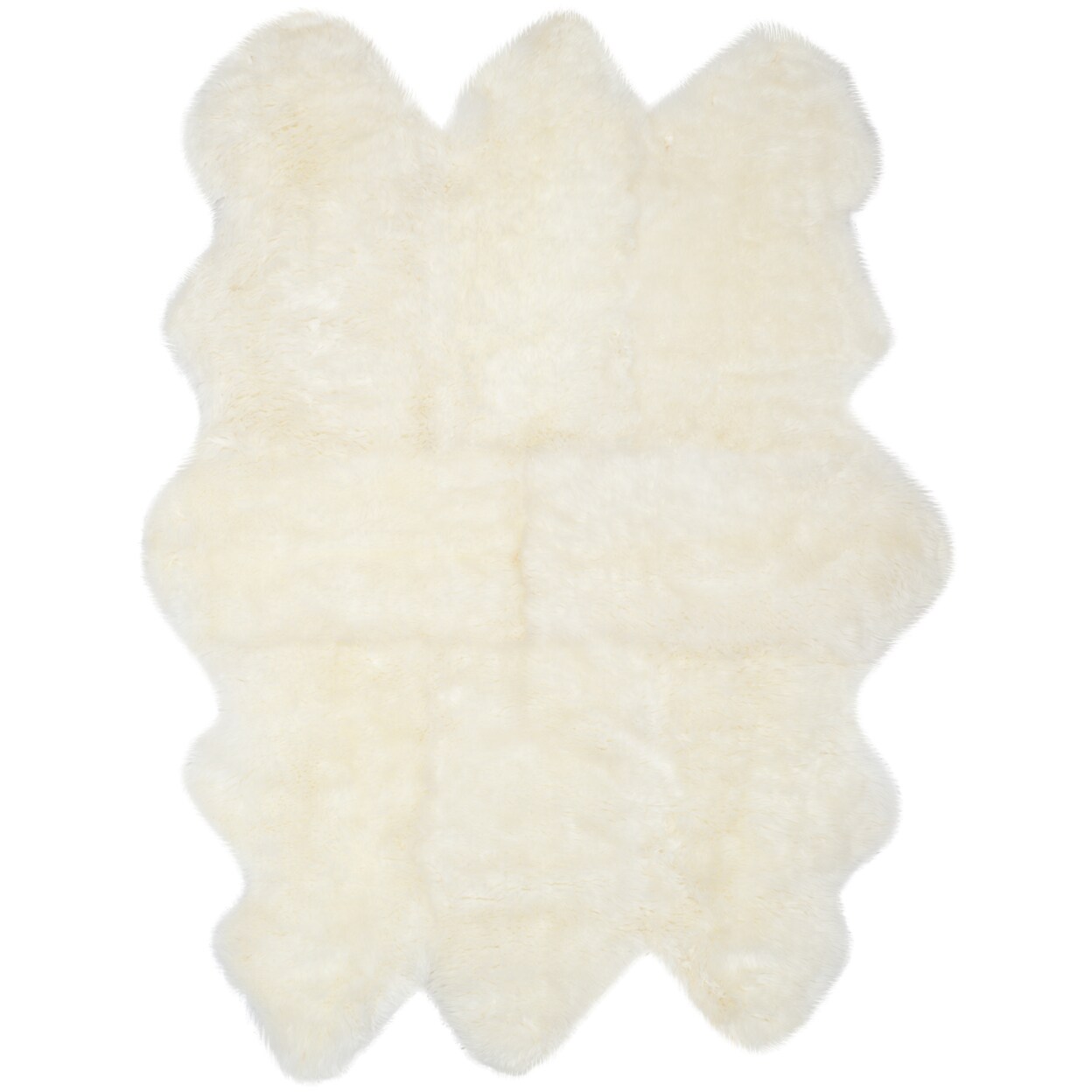 Safavieh Shs121a Sheep Skin White