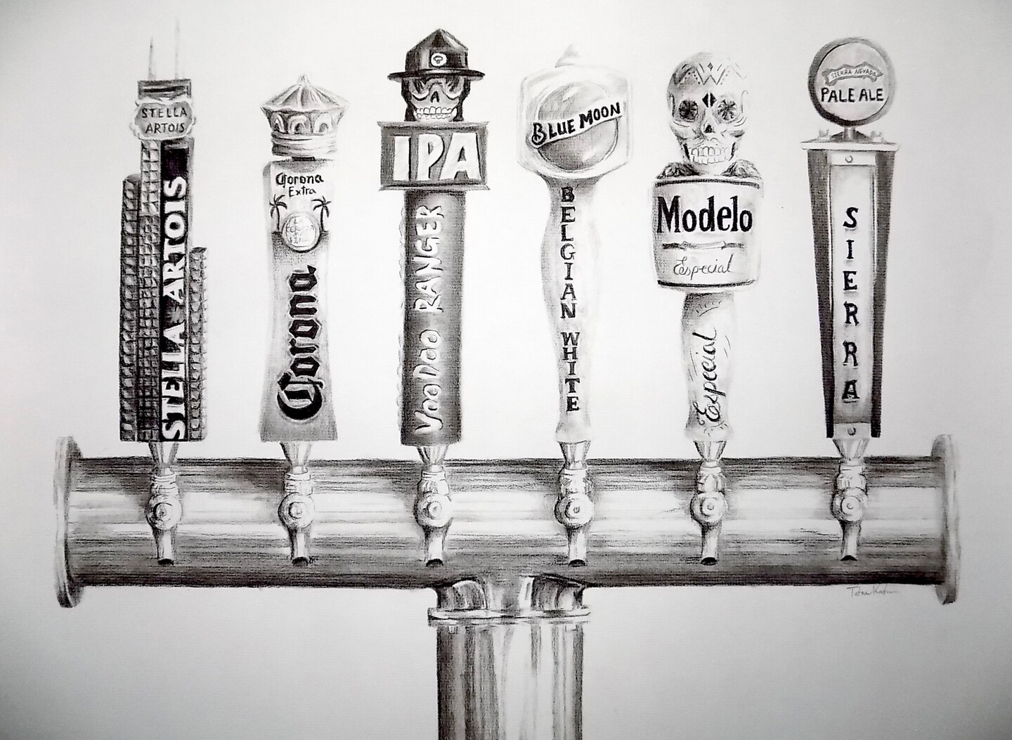 product name is Charcoal Drawing Classic Beer