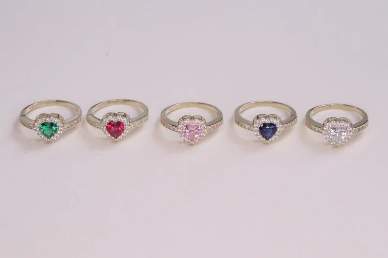 Pink CZ set in 10k gold popular ring