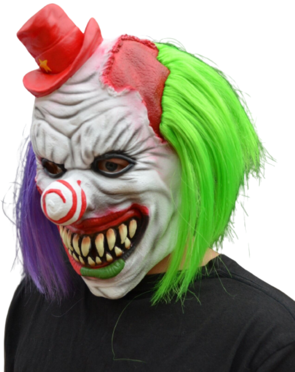 Kitcheniva Halloween Psycho Clown Mask With Hair