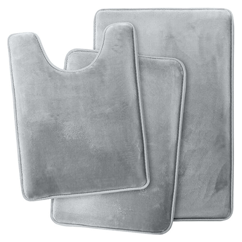 Memory Foam Bathroom Mat Set