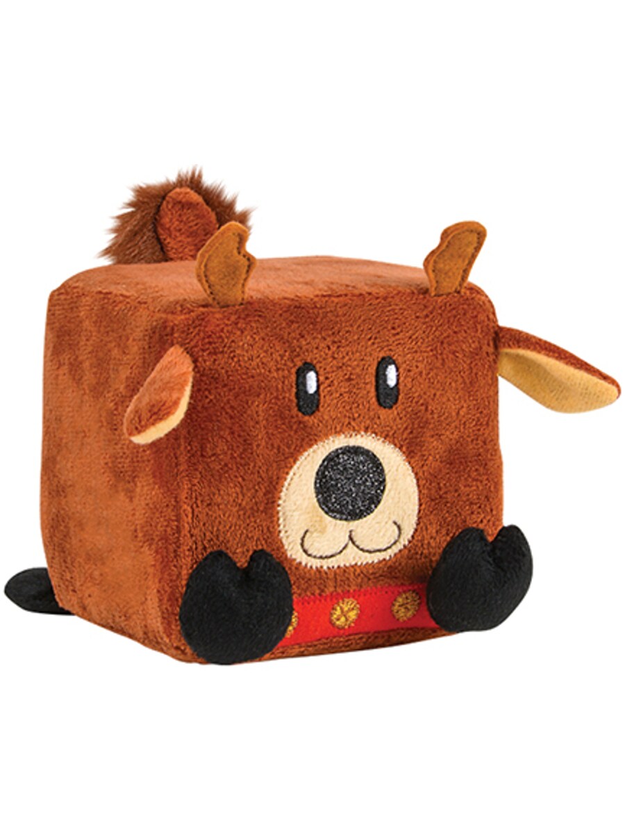 Reindeer Christmas Winter Season Cube Figure QUBZ Decoration 4.5"x4.5"