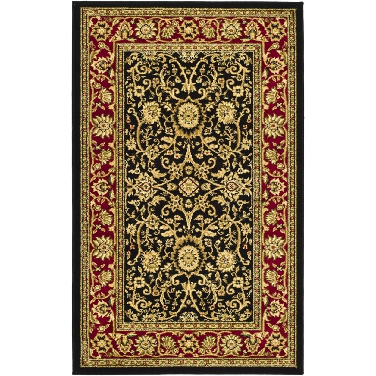 Safavieh   Lyndhurst LNH212G Black / Red Rug