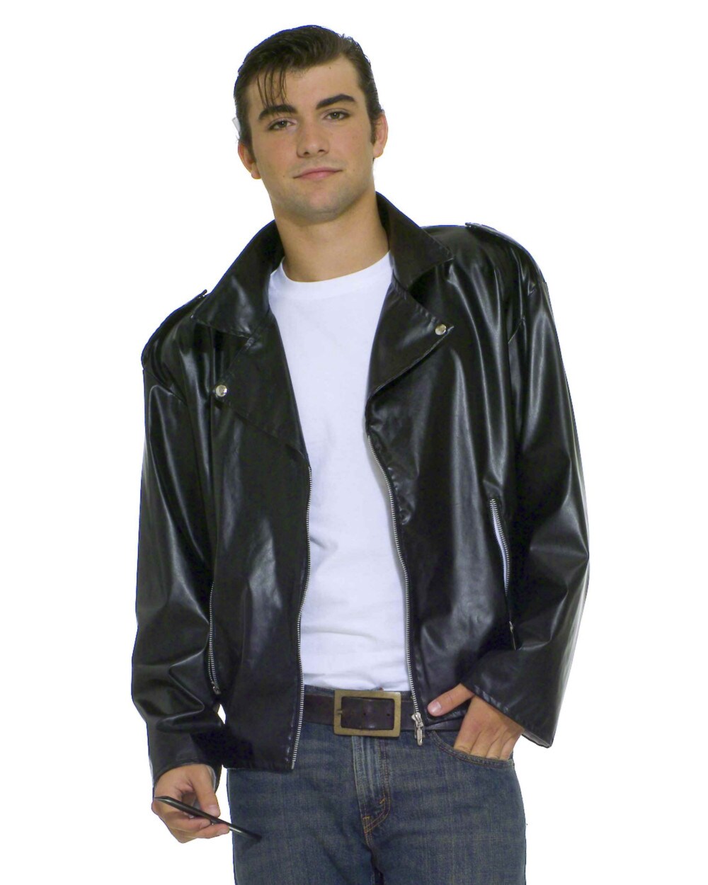 Adult Mens 50s Rebel Greaser Biker Gang Member Jacket Costume