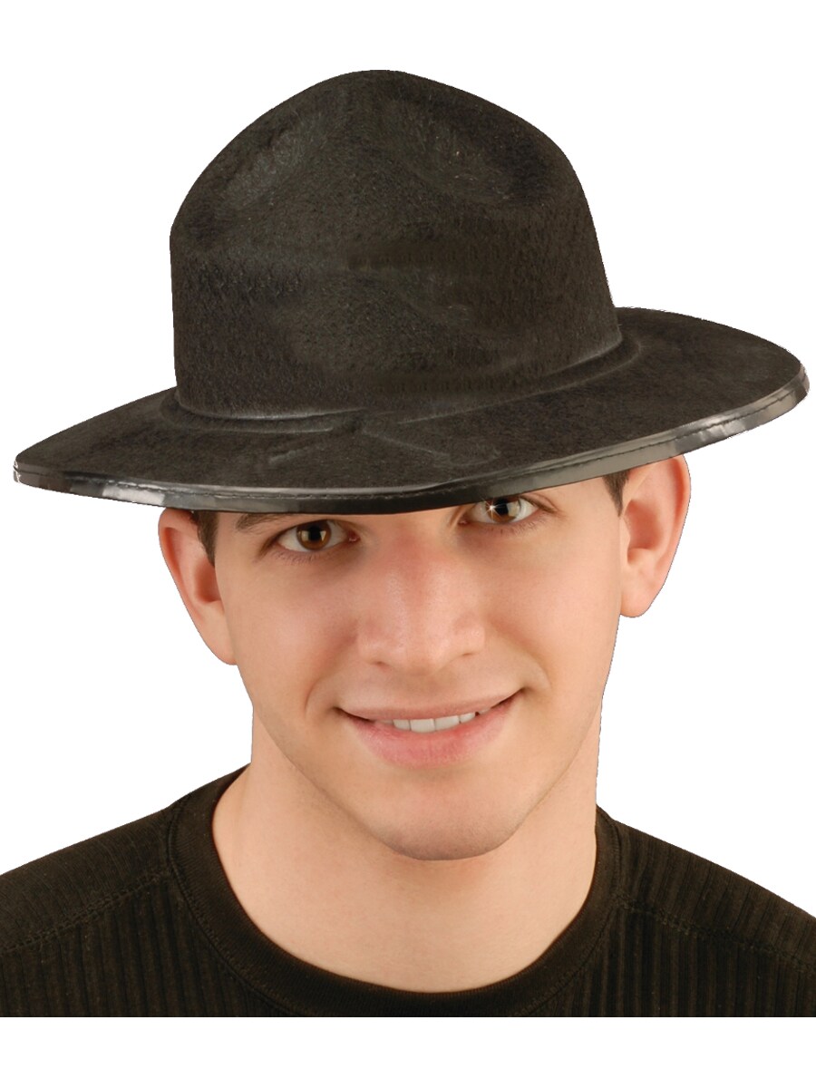 Adult Black Smoky Mountains Mounted Police Cop Hat
