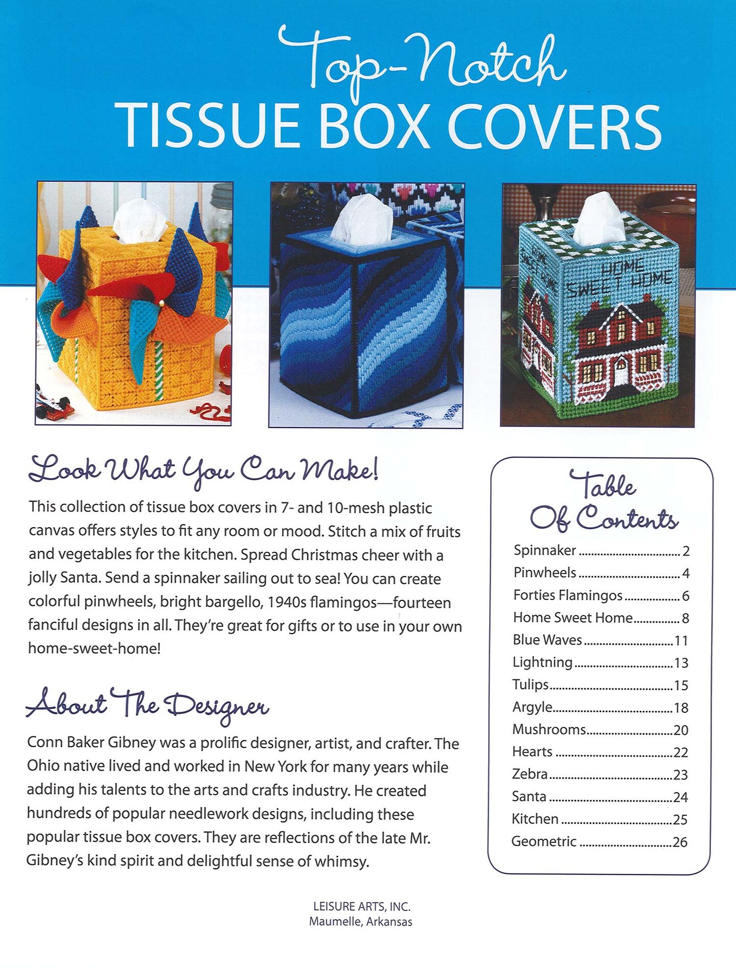 Leisure Arts Top Notch Tissue Box Covers Plastic Canvas Book, Plastic Canvas Books And Patterns, Patterns, Books, Crafts