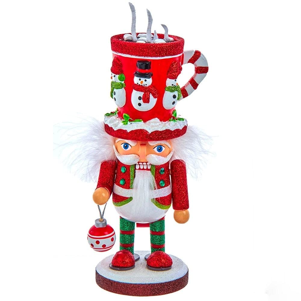 Hollywood Nutcrackers Hollywood Hot Chocolate Mug Hat Nutcracker, 9-Inch, Multicolored