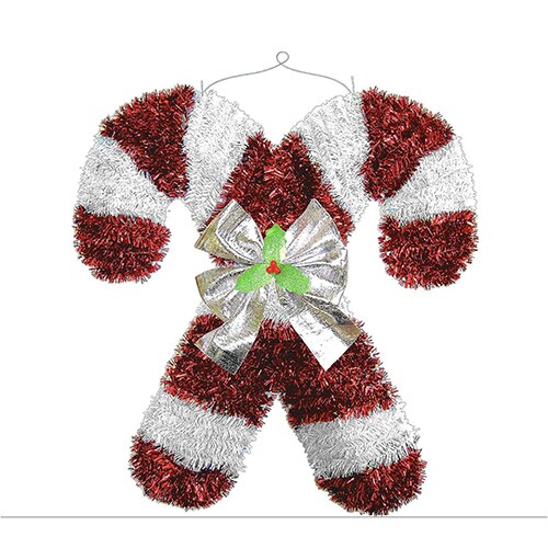 Deluxe Candy Canes Hanging Tinsel Michaels