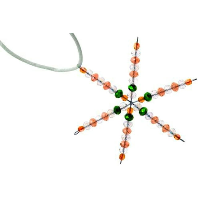 John Bead 6&#x22; Snowflake Ornaments Wire Frames, 5pcs