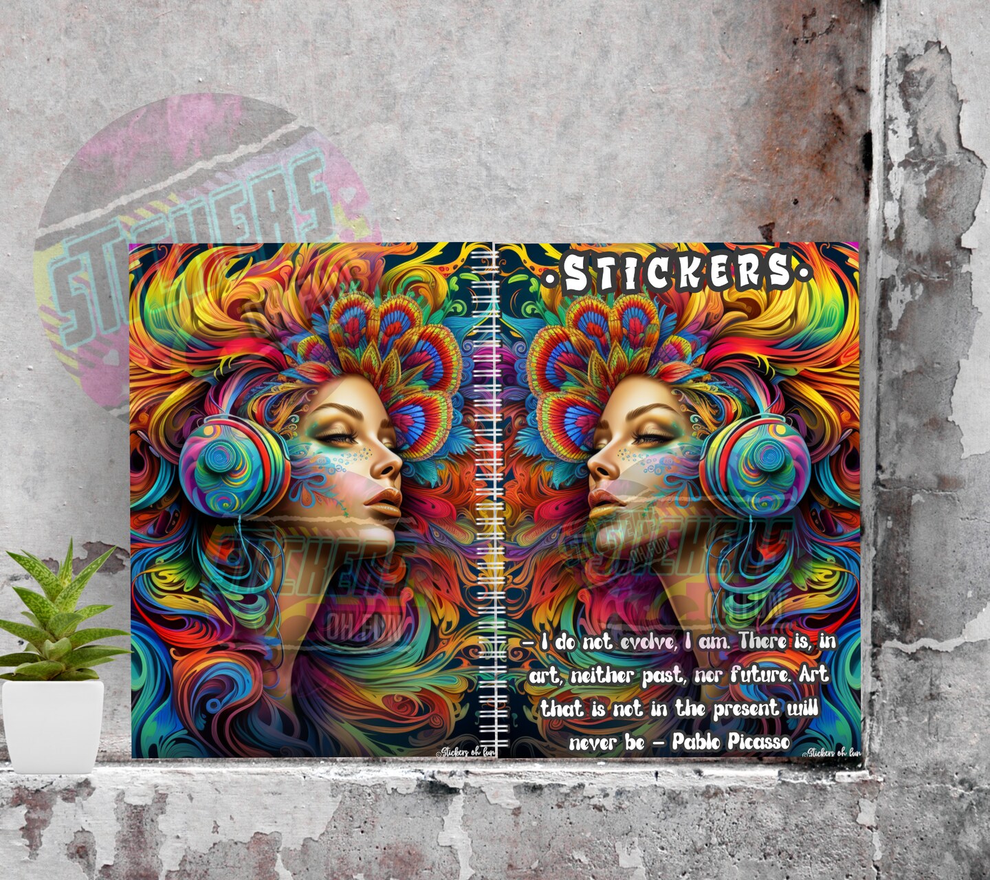 Reusable Sticker Book: Dream World, 24 Pages, Perfect Sticker Storage,  Sticker Organizer, Custom Handmade Sticker Album, MADE TO ORDER