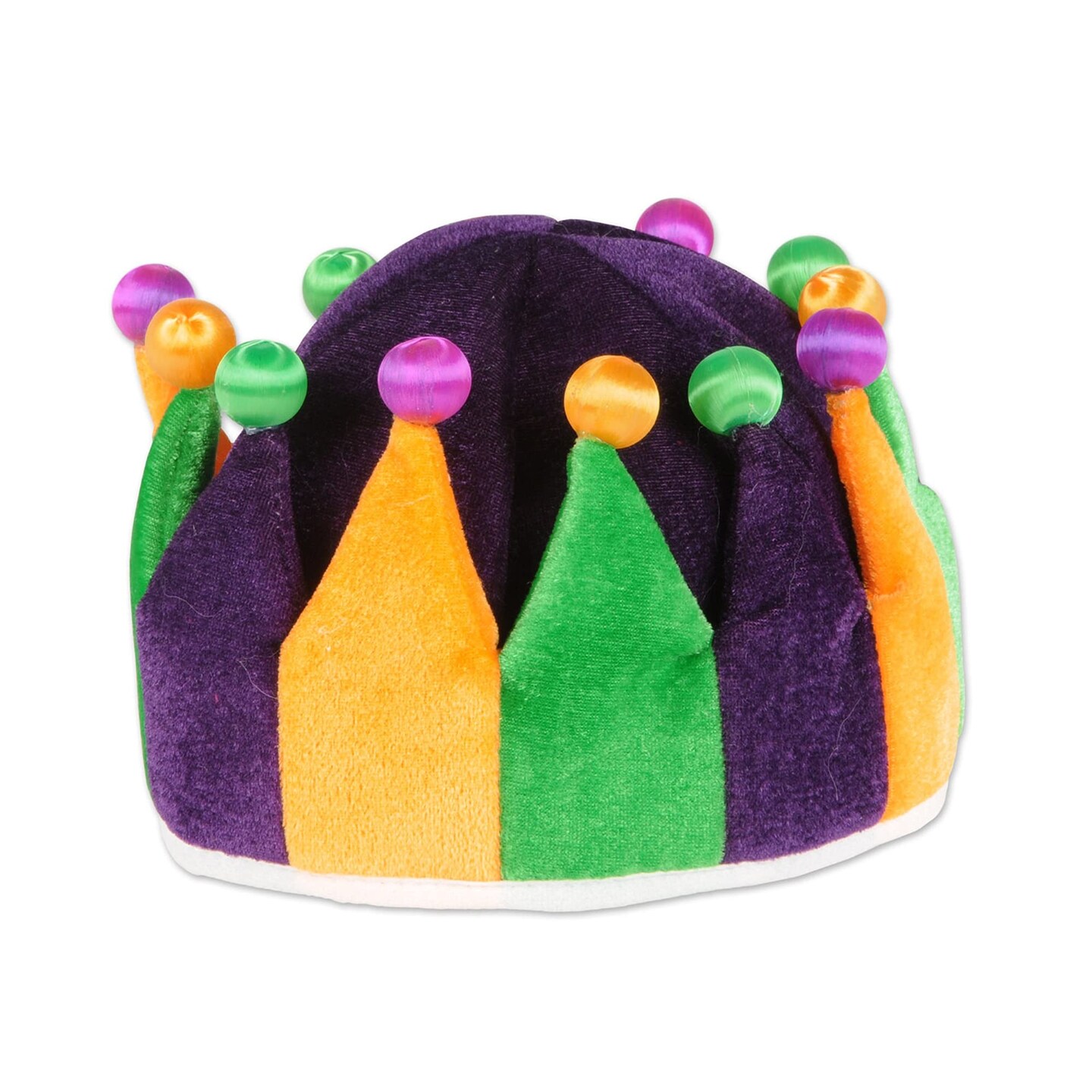 6-Pack Plush Jester Crowns: Fun, Soft, and Whimsical Dress-Up Accessories