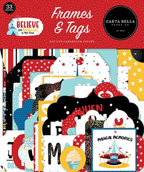 Carta Bella Believe In Magic Frames &#x26; Tags