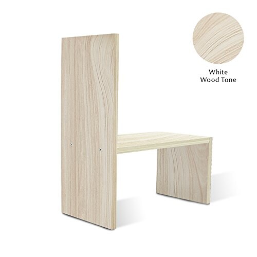 Jerry &#x26; Maggie - Desktop Organizer Office Storage Rack Adjustable Wood Display Shelf | Birthday Gifts - Toy - Home Decor | - Free Style Rotation Display - True Natural Stand Shelf White Wood Tone