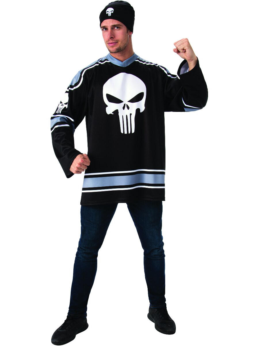Marvel Punisher Comfort Fit Hockey Jersey Adult&#x27;s Costume