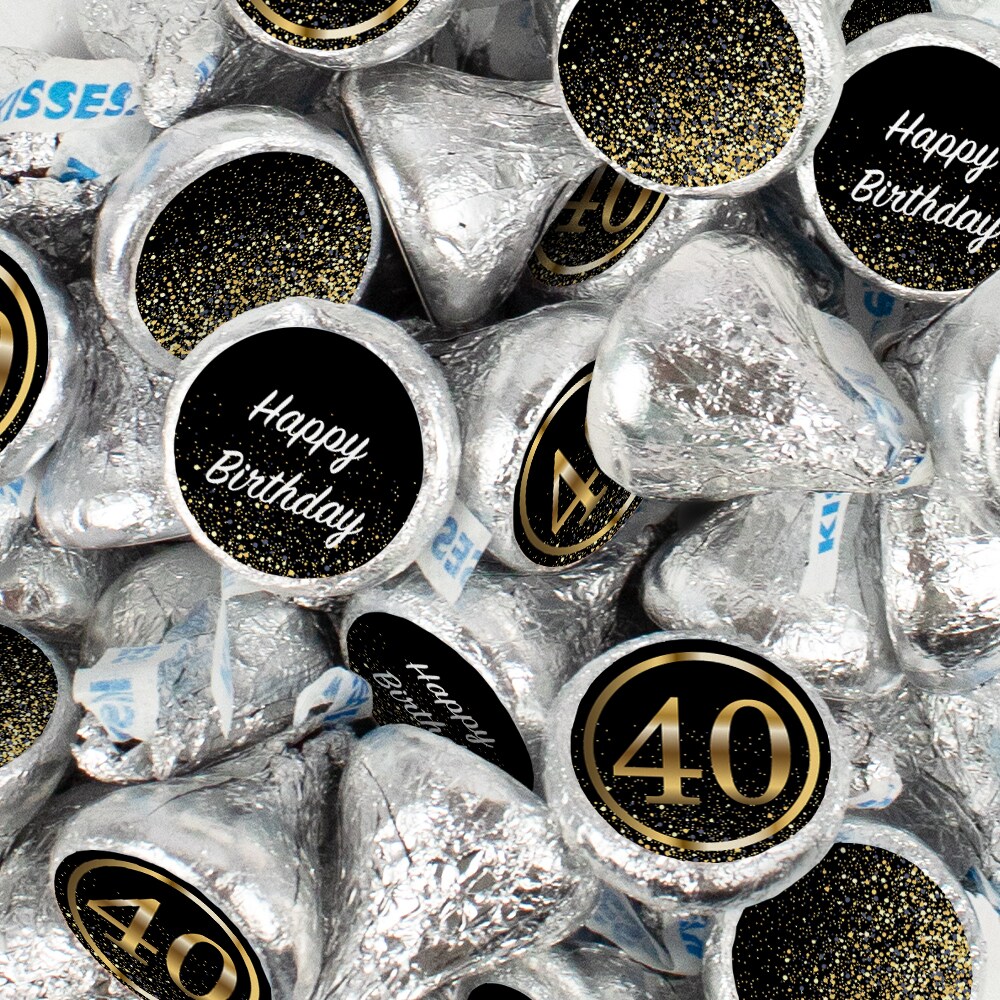 40th Birthday Candy Party Favors Chocolate Hershey's Kisses Bulk