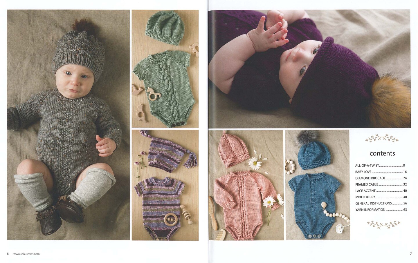 Leisure Arts Modern Baby Knit Knitting Book