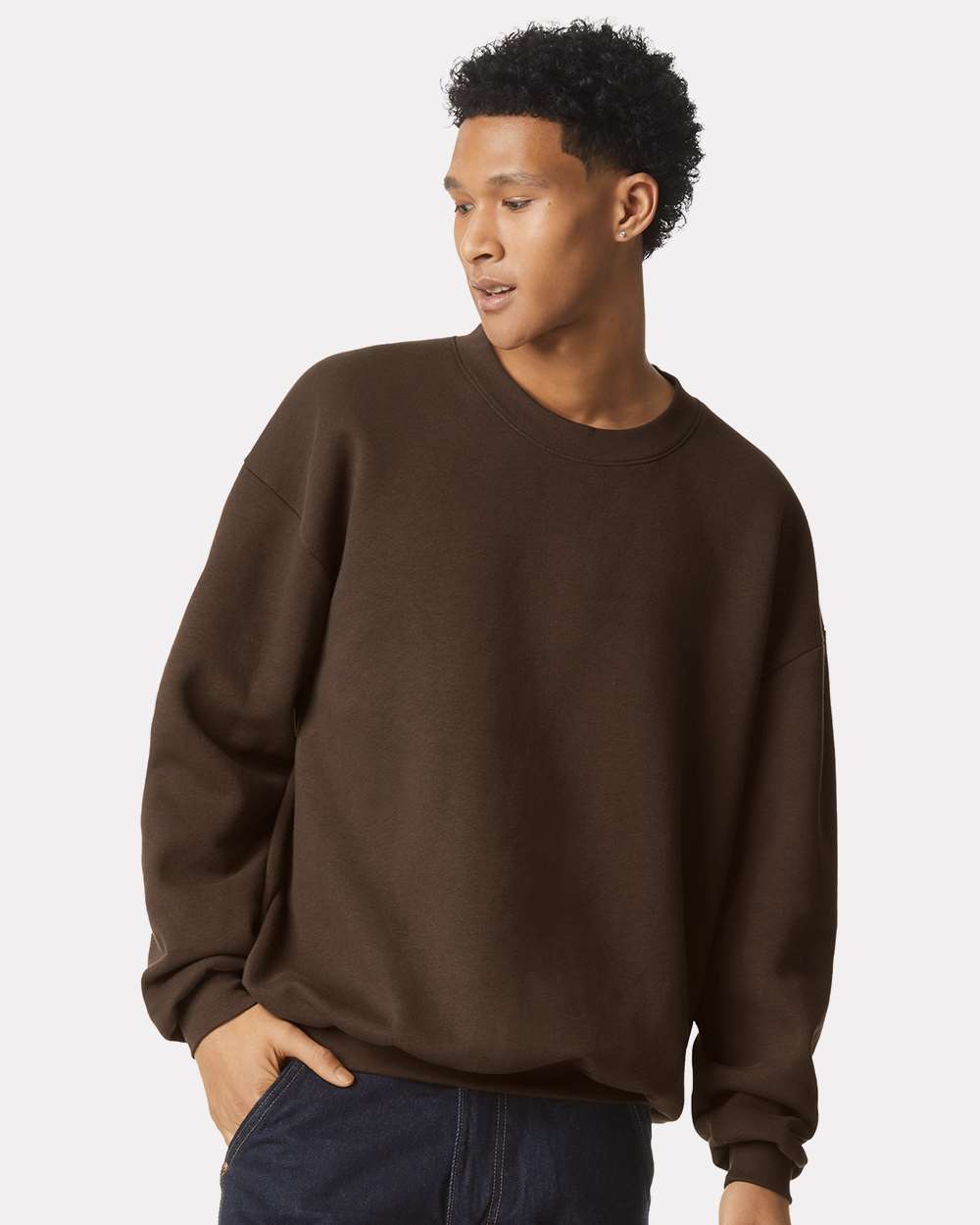 American Apparel&#xAE; ReFlex Fleece Crewneck Long Sleeve Sweatshirt