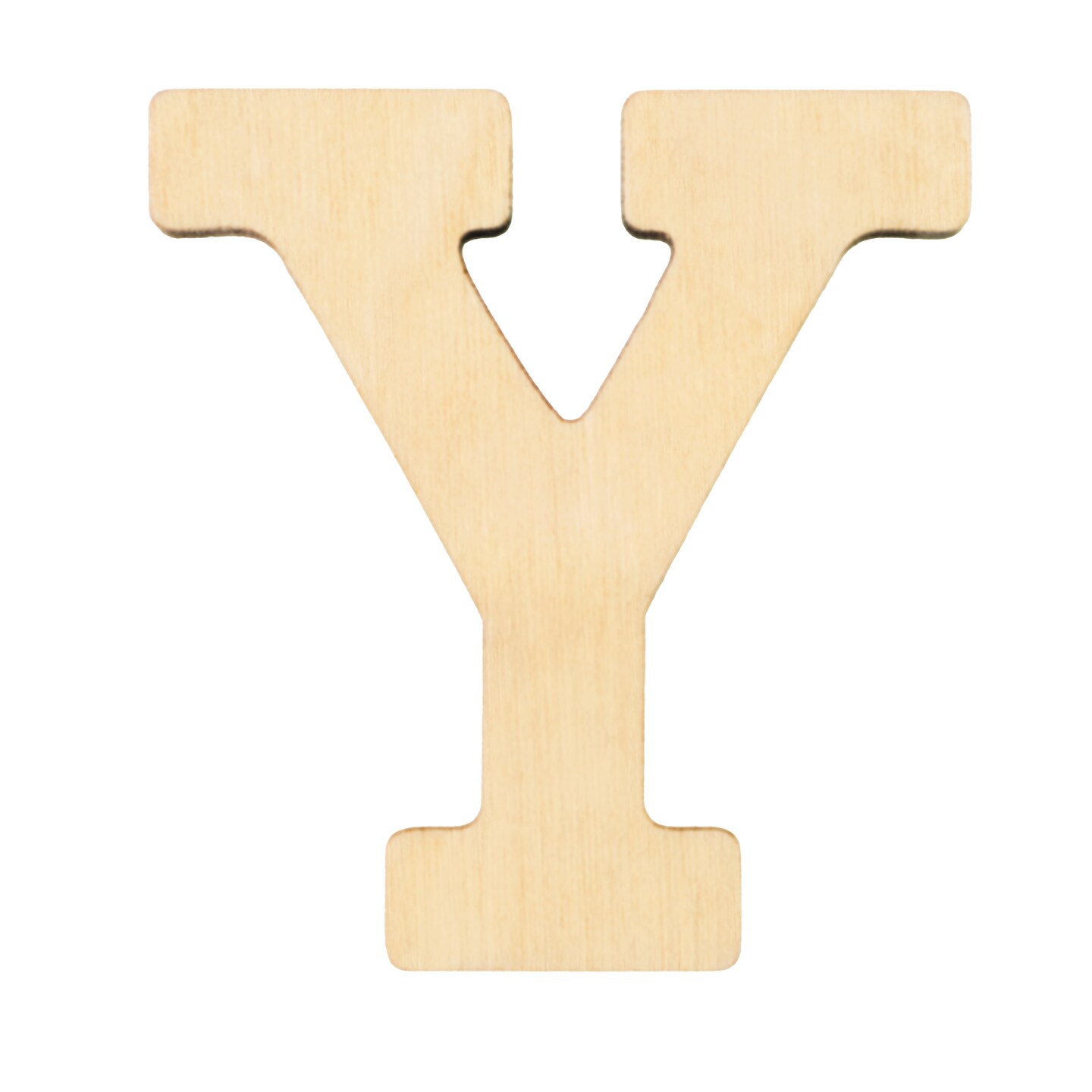 Essentials By Leisure Arts Arts Wood Letter 1.75&#x22; Birch Y