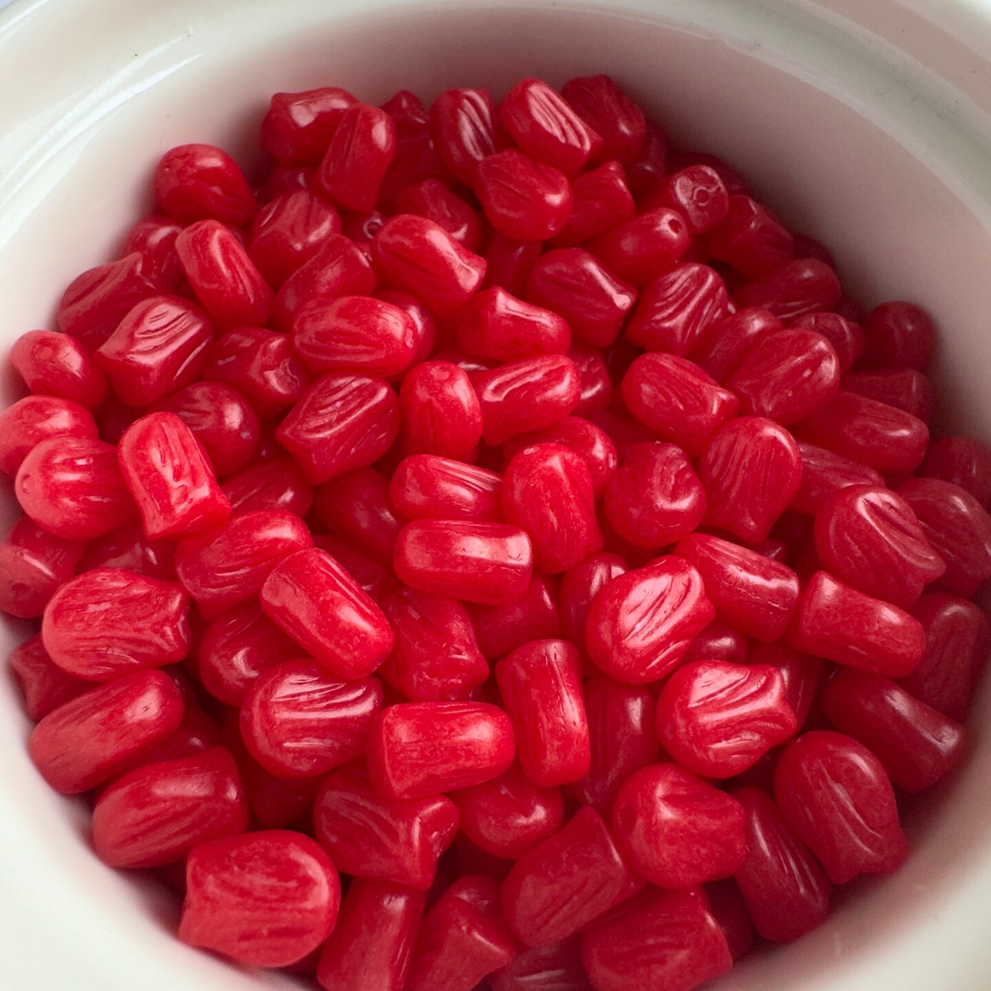 Red Mini Tulip Czech Glass Bead