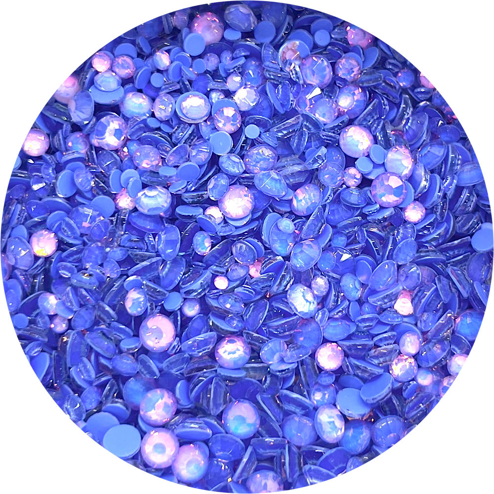 Glass Rhinestones - Mocha Blue Opal - Lauren Quigley's Rock Candy by Glitter Heart Co.™