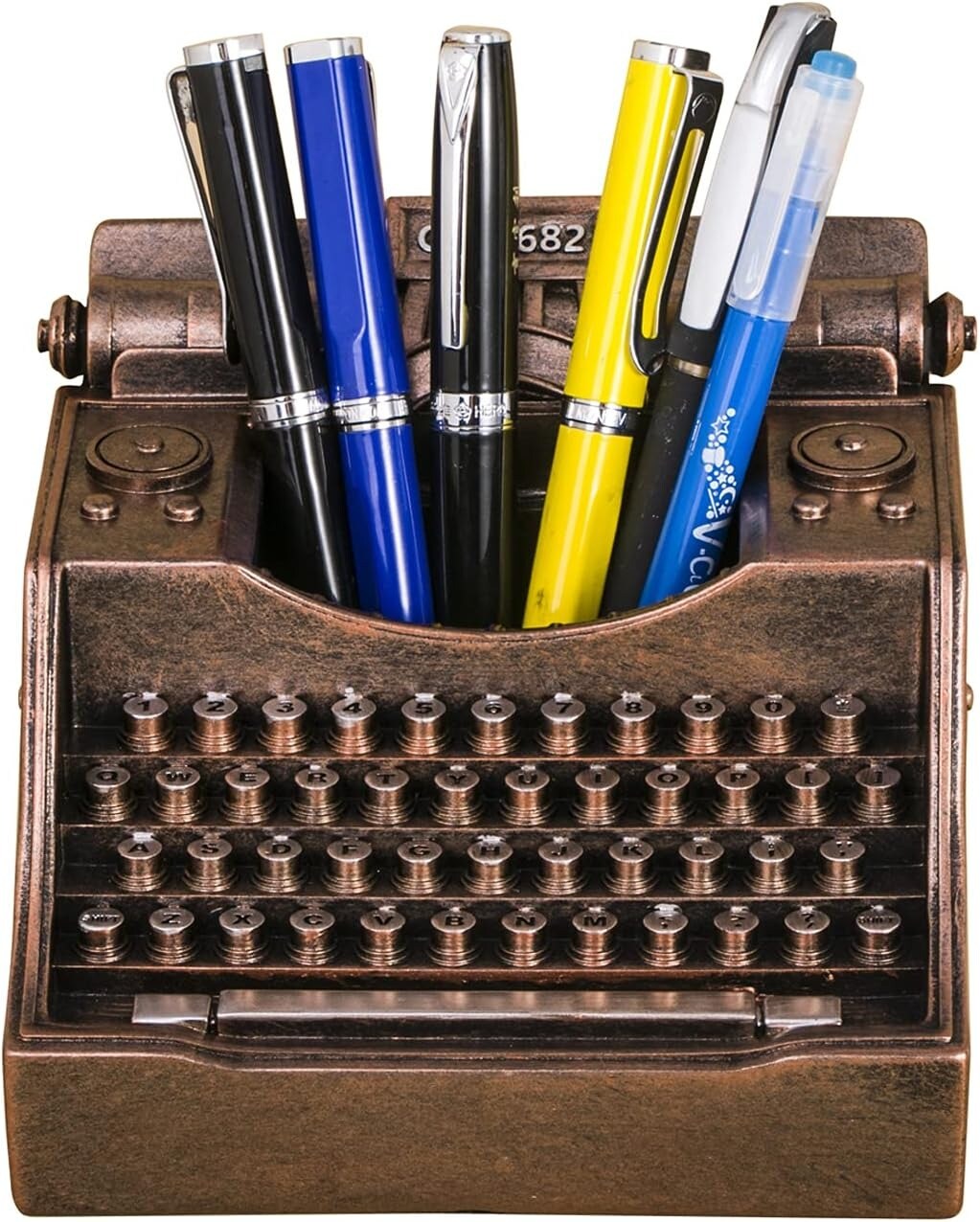 Retro Typewriter Pen Holder