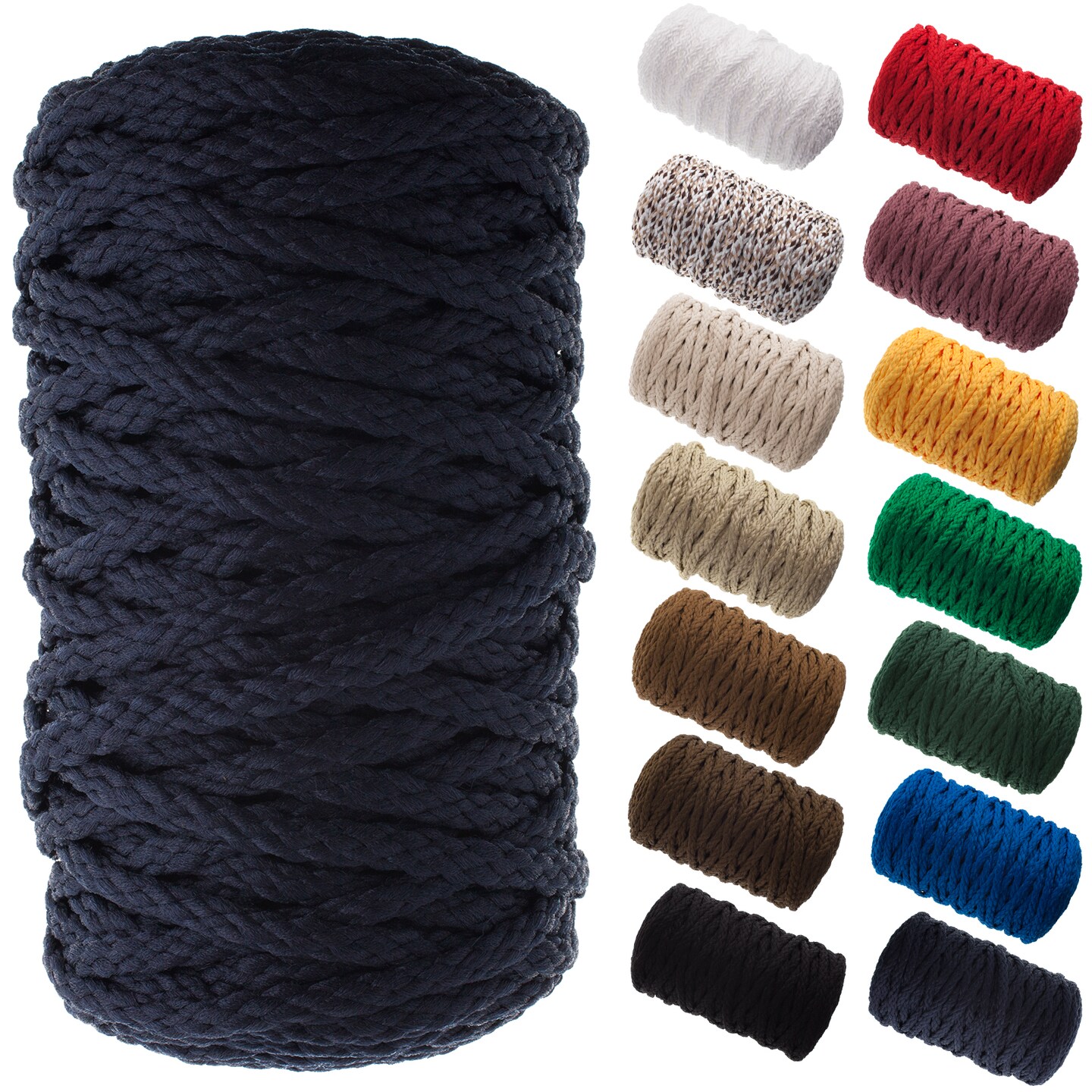 John Bead 6mm Braided Macrame Cord 70yds