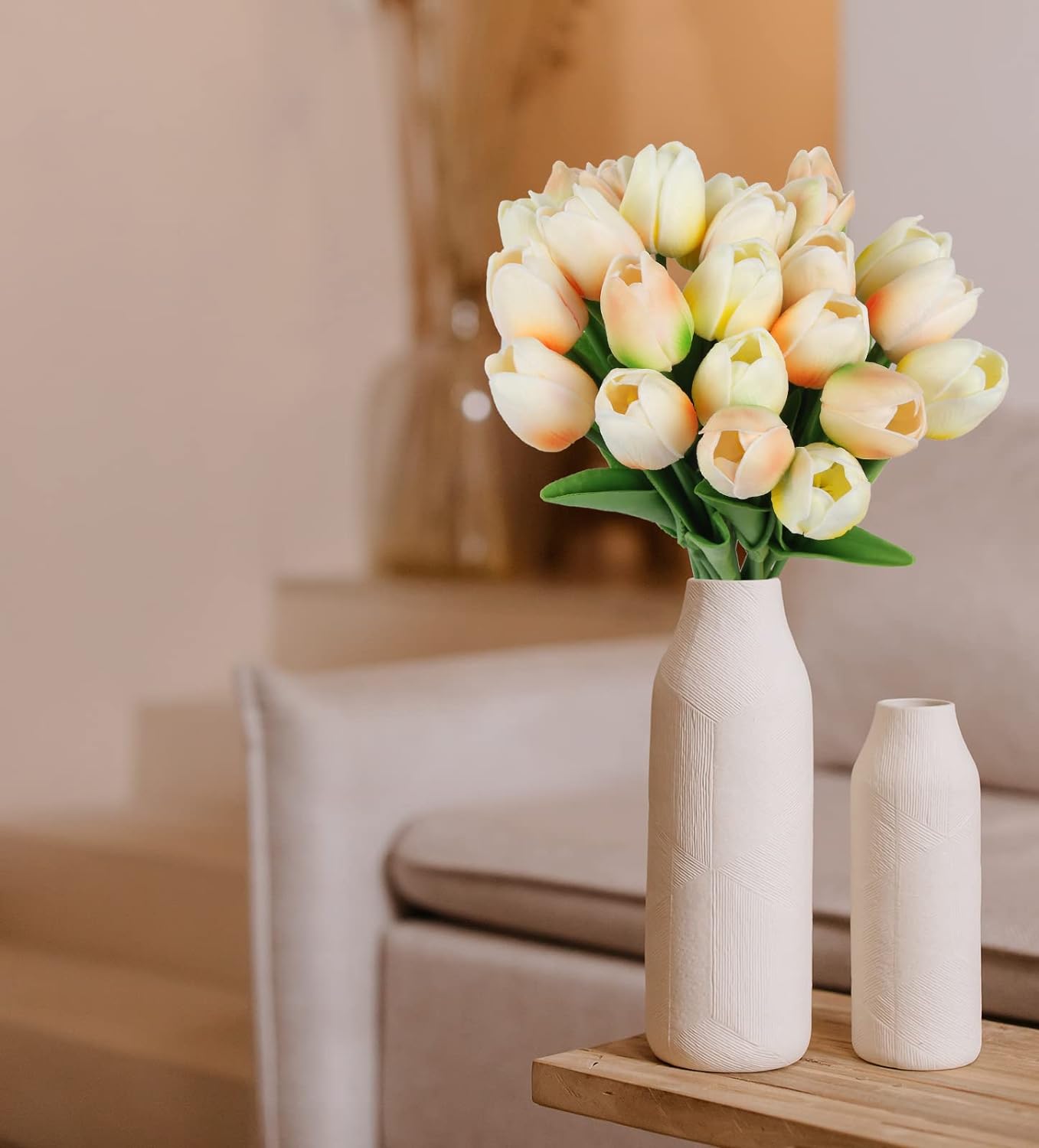 24 Pcs Real Touch Artificial Tulips for All Occasions