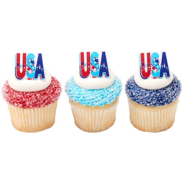 USA Cupcake Rings 24ct