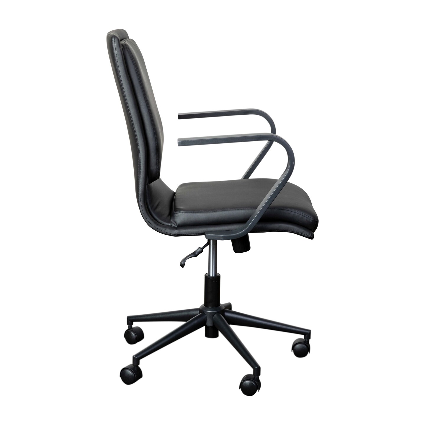 Merrick Lane Artemis Mid-Back Home Office Chair with Armrests, Height Adjustable Swivel Seat and Five Star Base