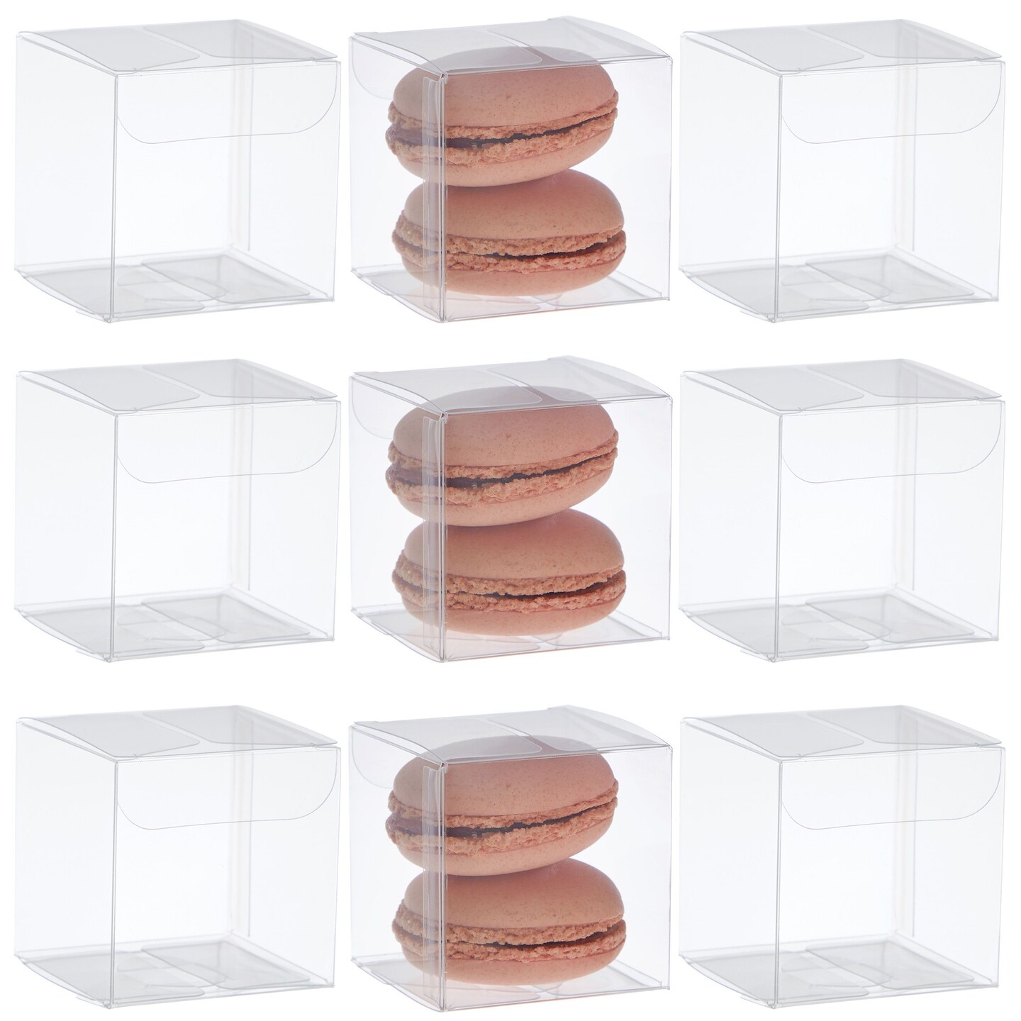 Decvel 2x2x2-inch Clear Favor Boxes (50 Pack) - Food-grade Clear Box, Clear  Gift Boxes, Party Favor Boxes, Clear Treat Boxes, Candy Boxes Party Favors