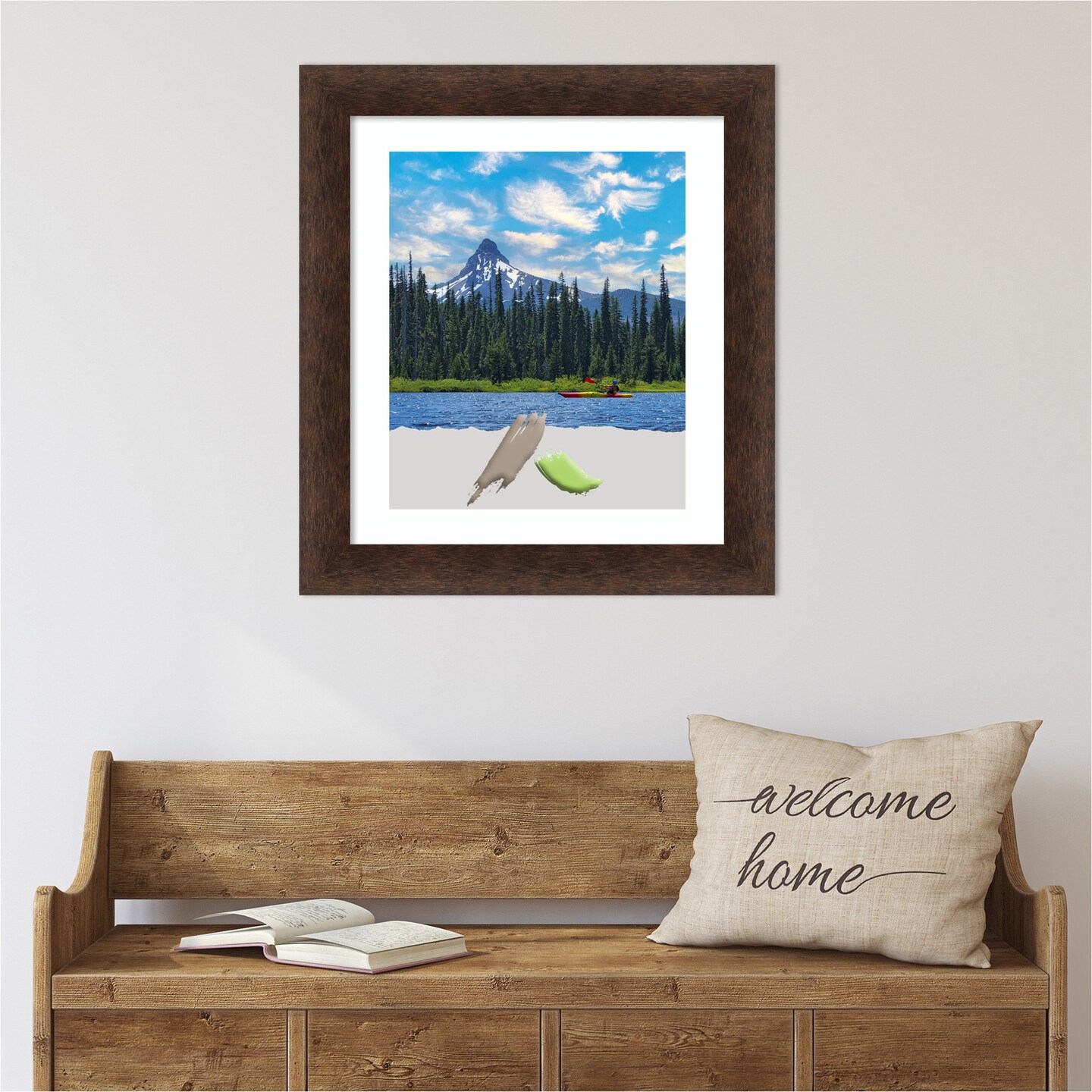 Warm Walnut Wood Picture Frame