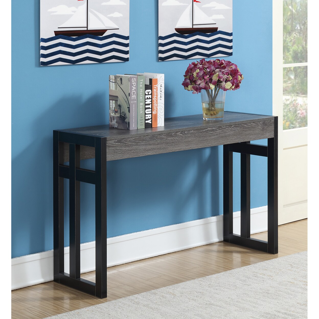 Convenience Concepts Monterey Console Table, Weathered Gray