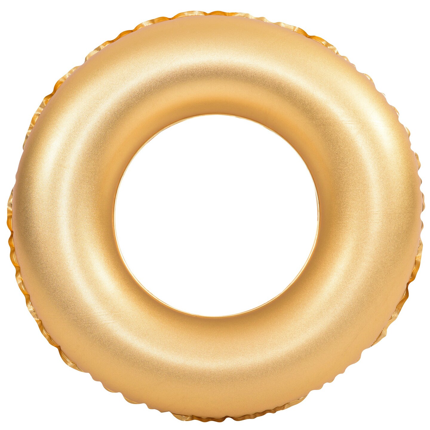 Pool Central 35&#x22; Inflatable Golden Pool Ring Float