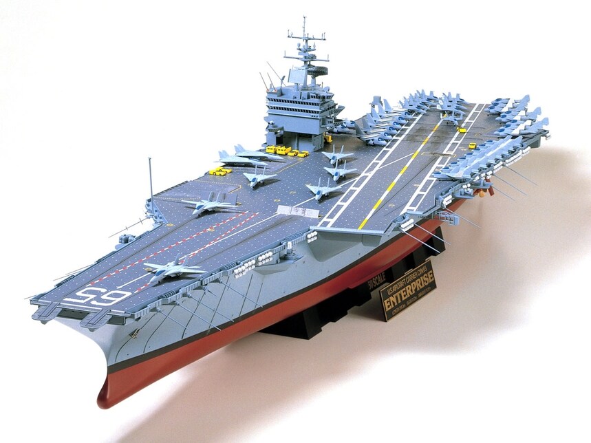 Tamiya 1/350 TAM78007 - 1/350 Tamiya USS Enterprise Aircraft Carrier Assembly Kit