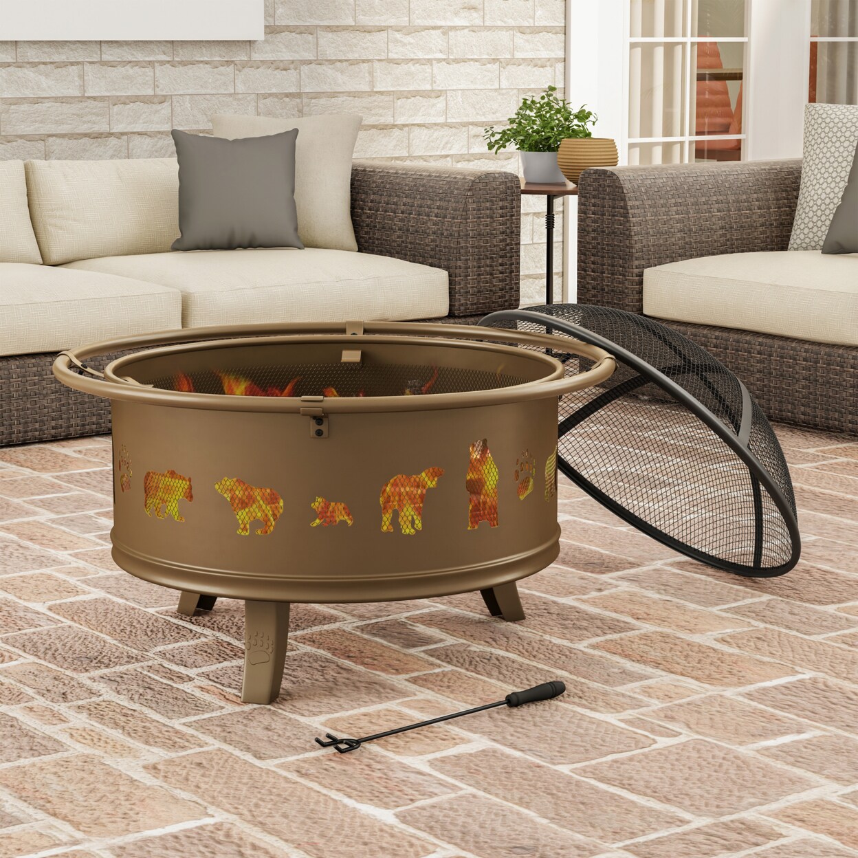 Pure garden 2024 fire pit set