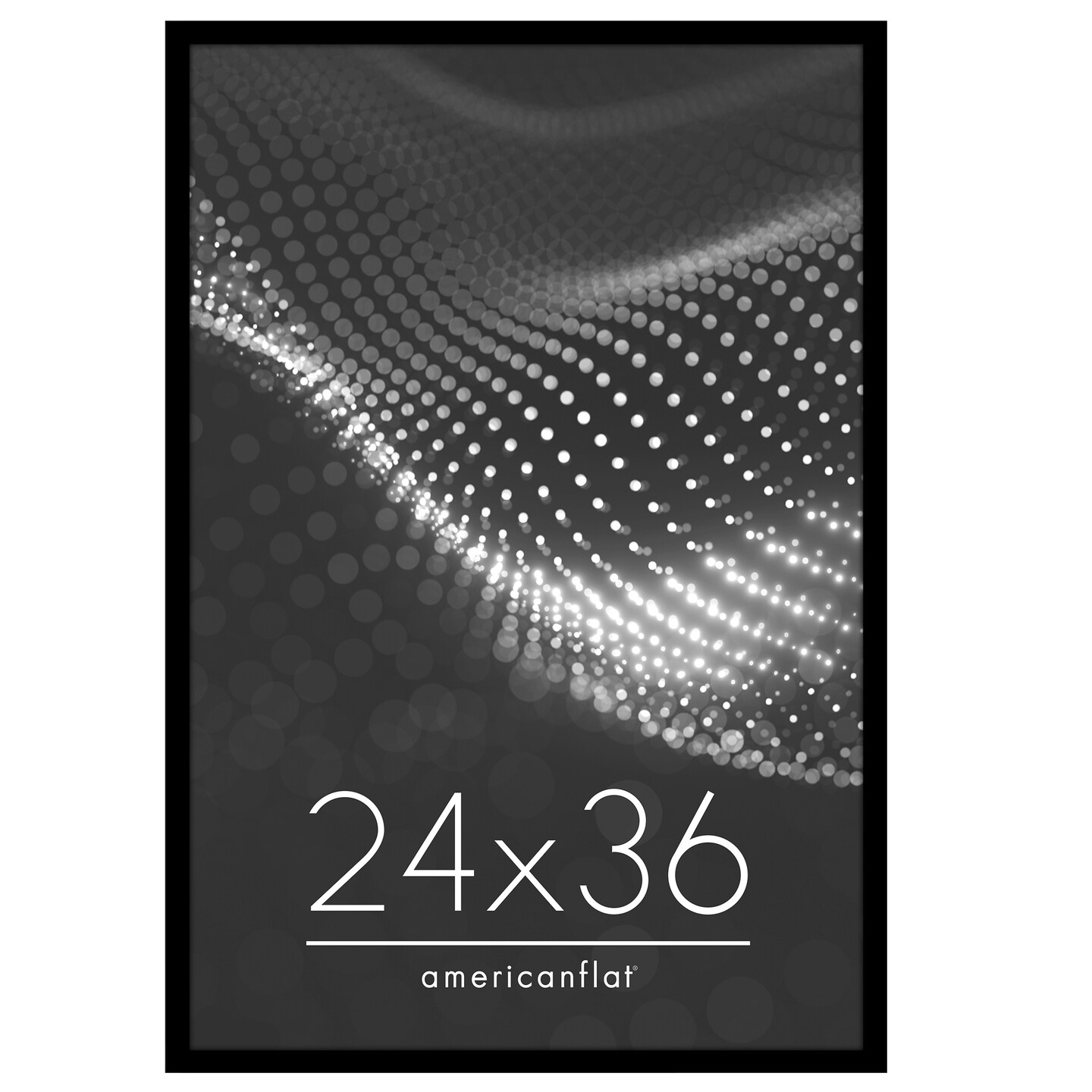 Americanflat Poster Frame - Perfect Frame for Photos and Artwork - Large Picture Frame - Polished Plexiglass - Hanging Hardware with Horizontal and Vertical Display