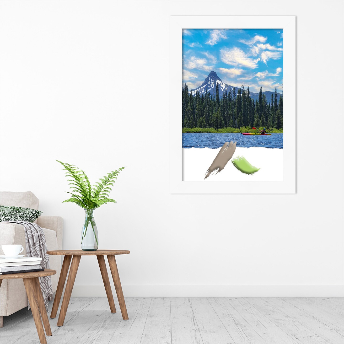 Cabinet White Picture Frame, Photo Frame, Art Frame