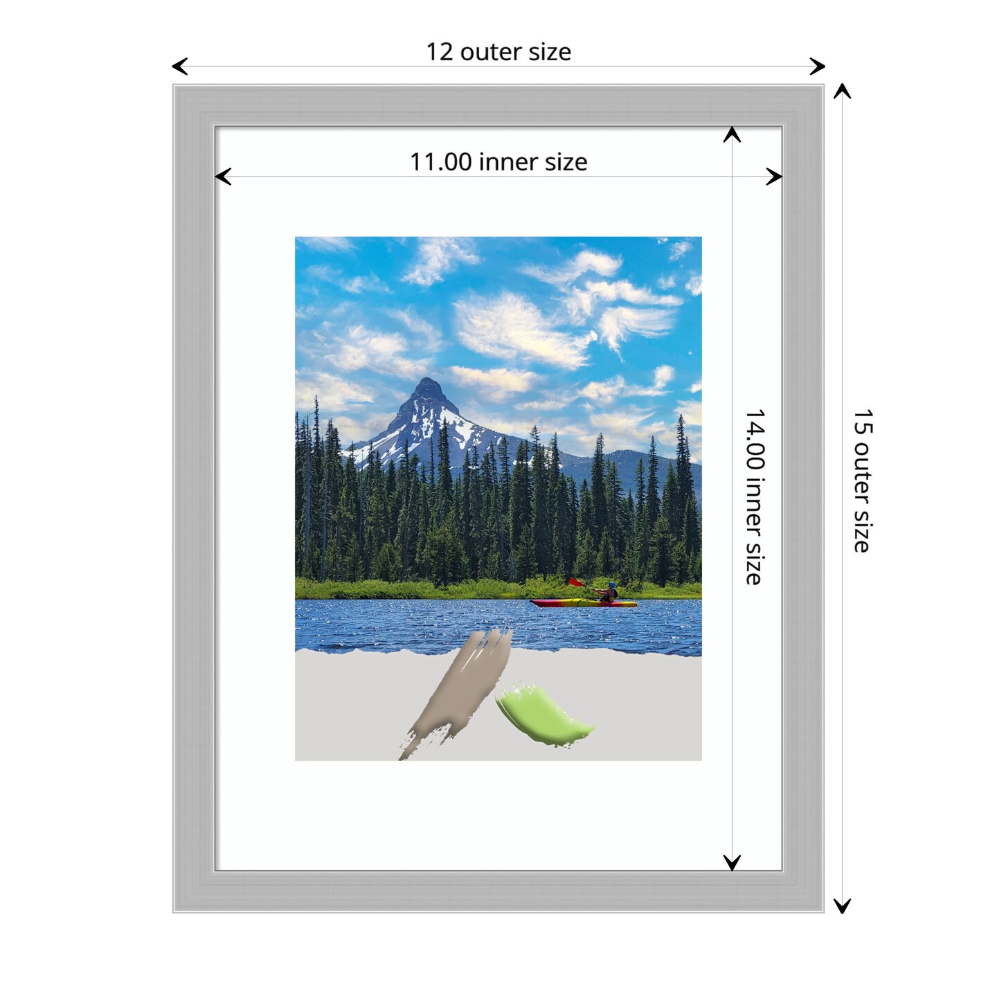 Hera Chrome Picture Frame, Photo Frame, Art Frame