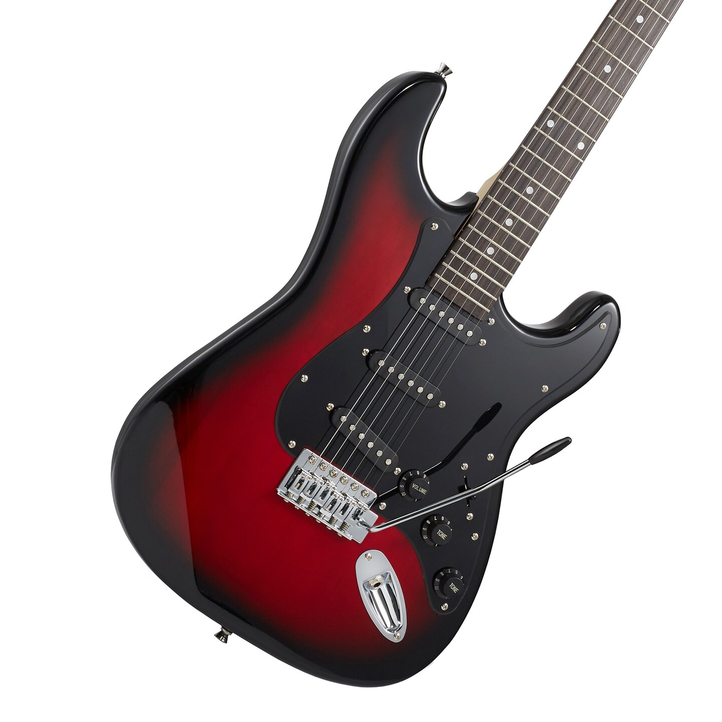 Ashthorpe 39-Inch Electric Guitar, Full-Size Guitar Kit with Padded Gig Bag, Tremolo Bar, Strap, Strings, Cable, Cloth, Picks